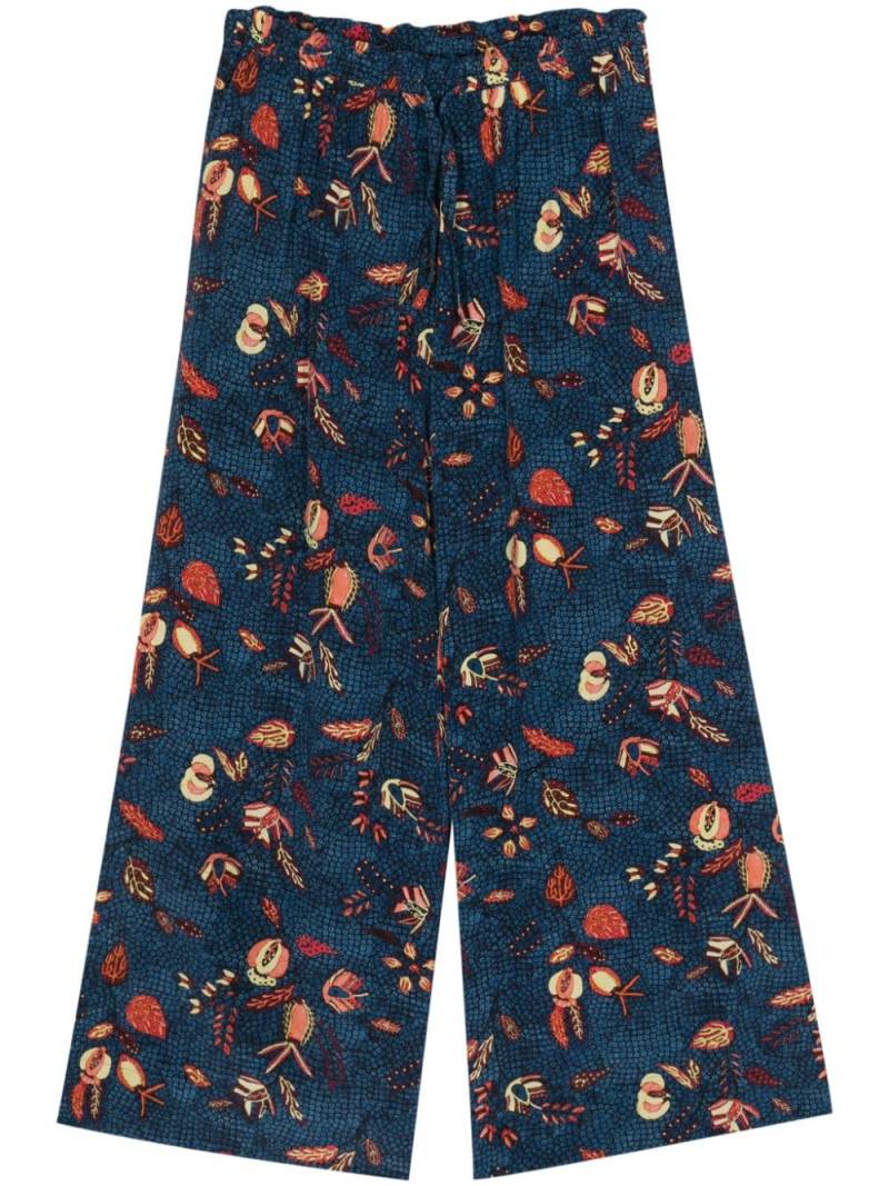 Ulla Johnson Sawyer wide-leg silk trousers - Blue von Ulla Johnson