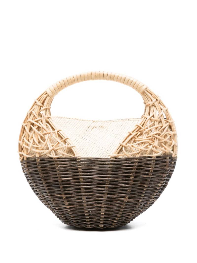 Ulla Johnson Seashell wicker tote bag - Neutrals von Ulla Johnson