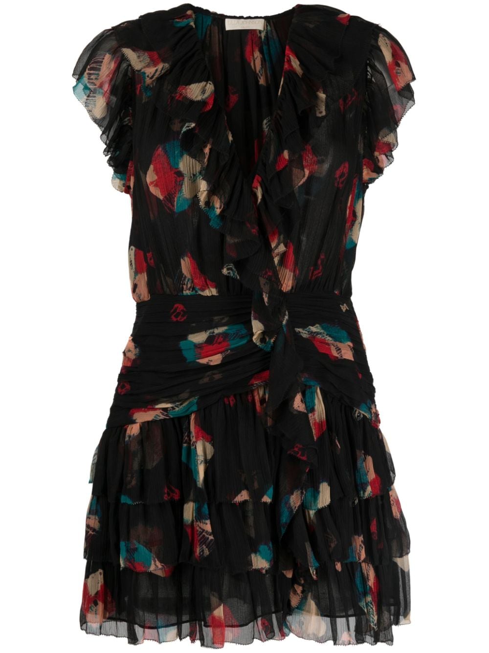 Ulla Johnson Zina graphic-print minidress - Black von Ulla Johnson