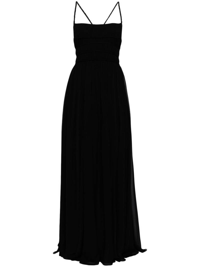 Ulla Johnson crossover-strap silk gown - Black von Ulla Johnson