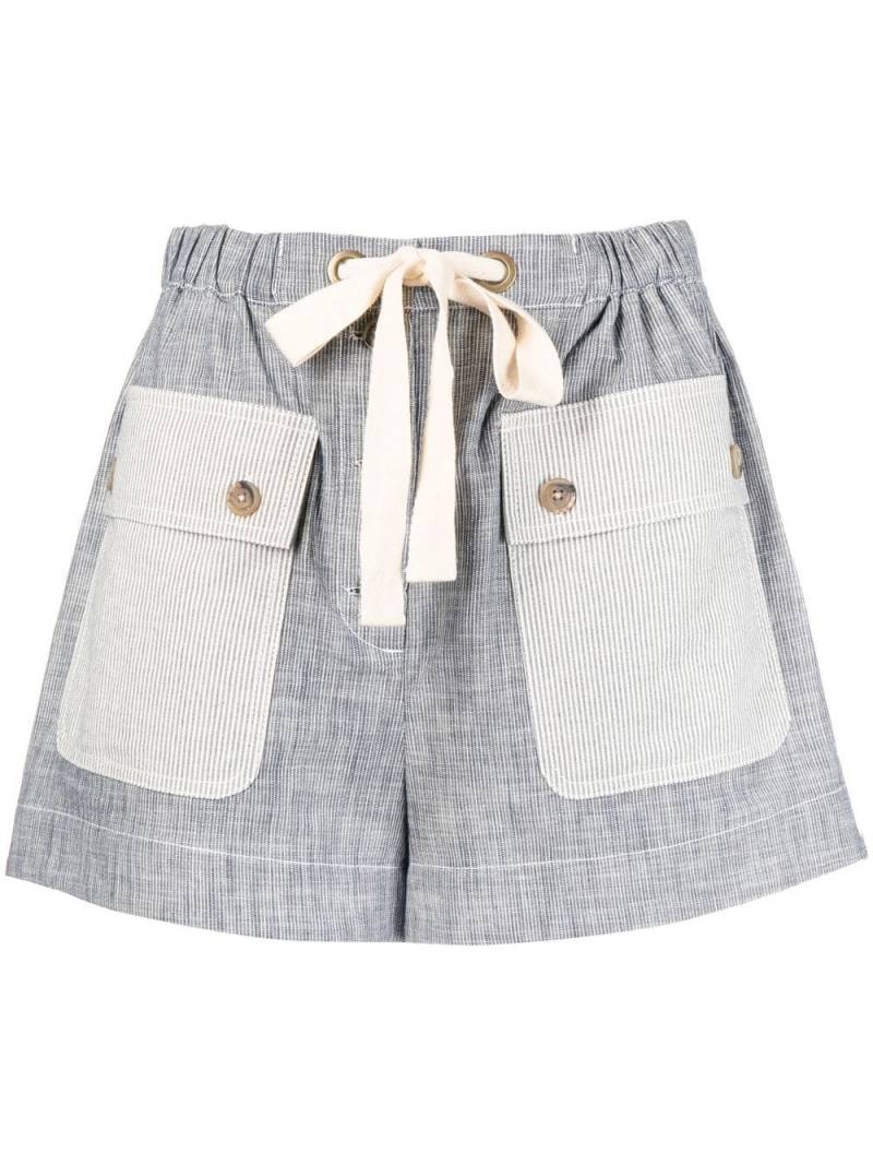 Ulla Johnson drawstring-waist shorts - Blue von Ulla Johnson