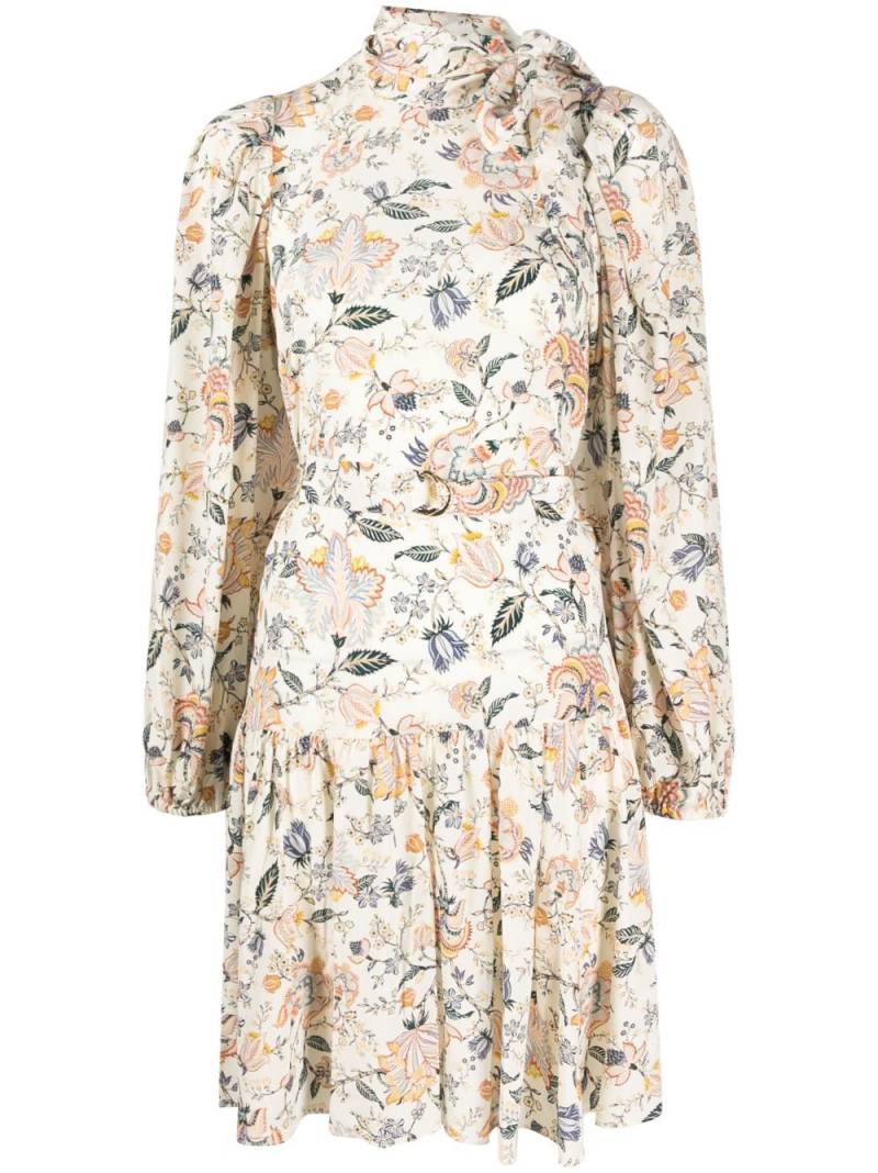 Ulla Johnson floral-print bow-detail dress - Neutrals von Ulla Johnson