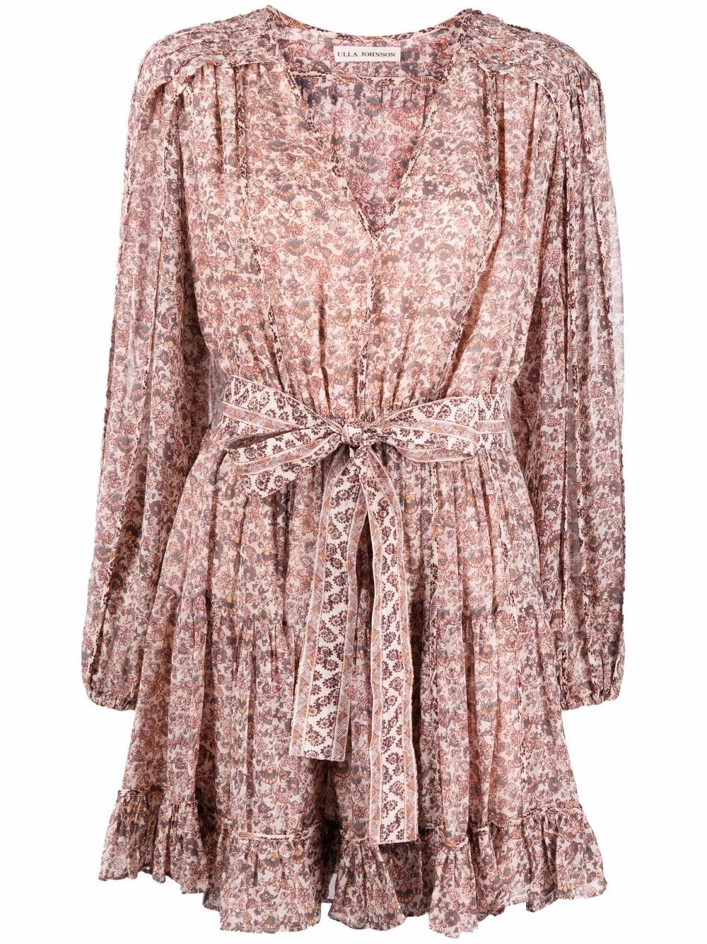 Ulla Johnson floral-print mini dress - Neutrals von Ulla Johnson