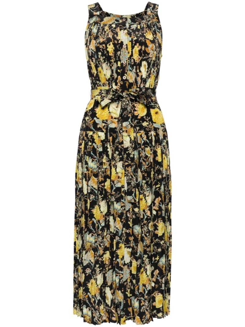 Ulla Johnson floral-print silk midi dress - Black von Ulla Johnson