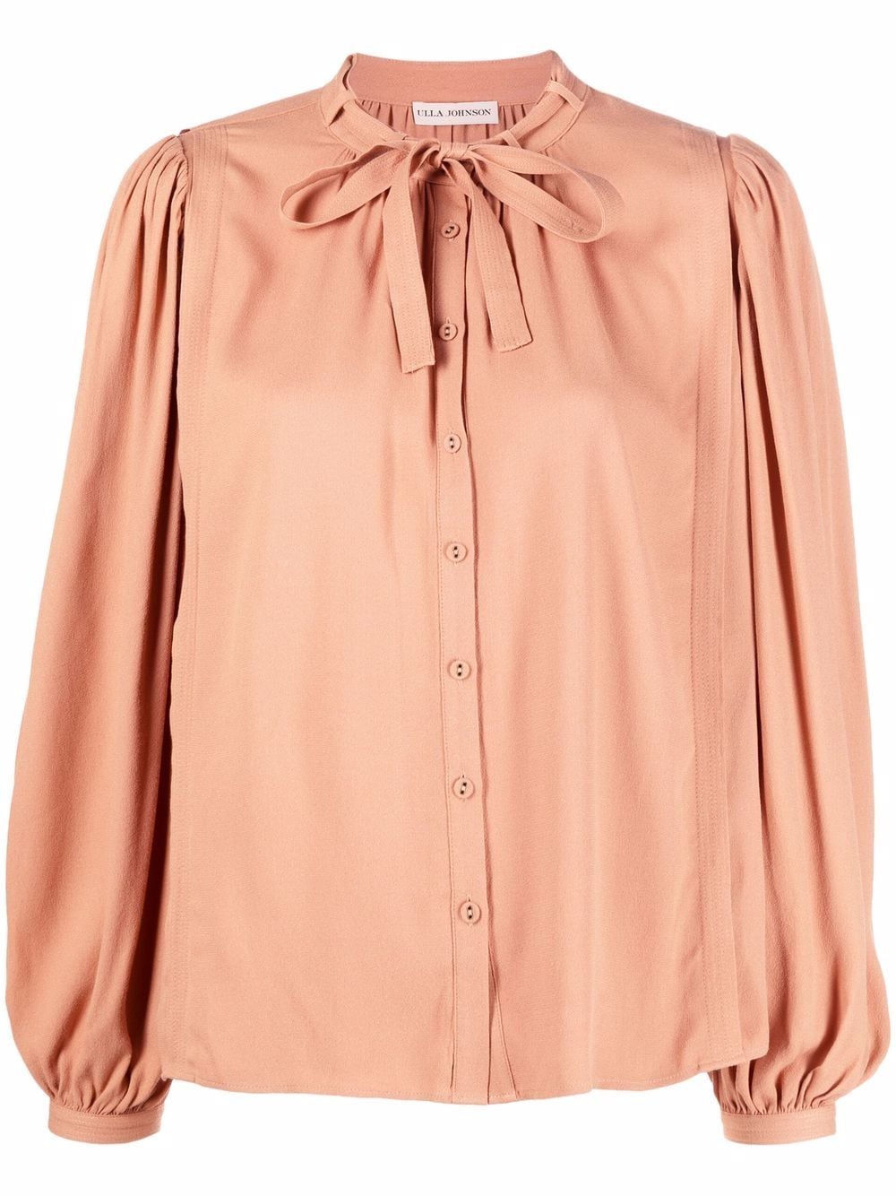 Ulla Johnson gathered-detail long-sleeved blouse - Orange von Ulla Johnson