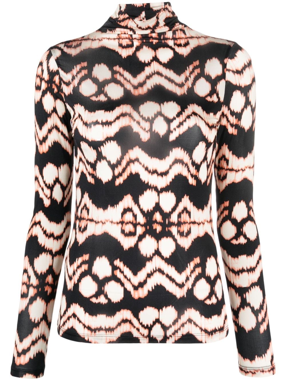 Ulla Johnson Aurelia graphic-print top - Black von Ulla Johnson