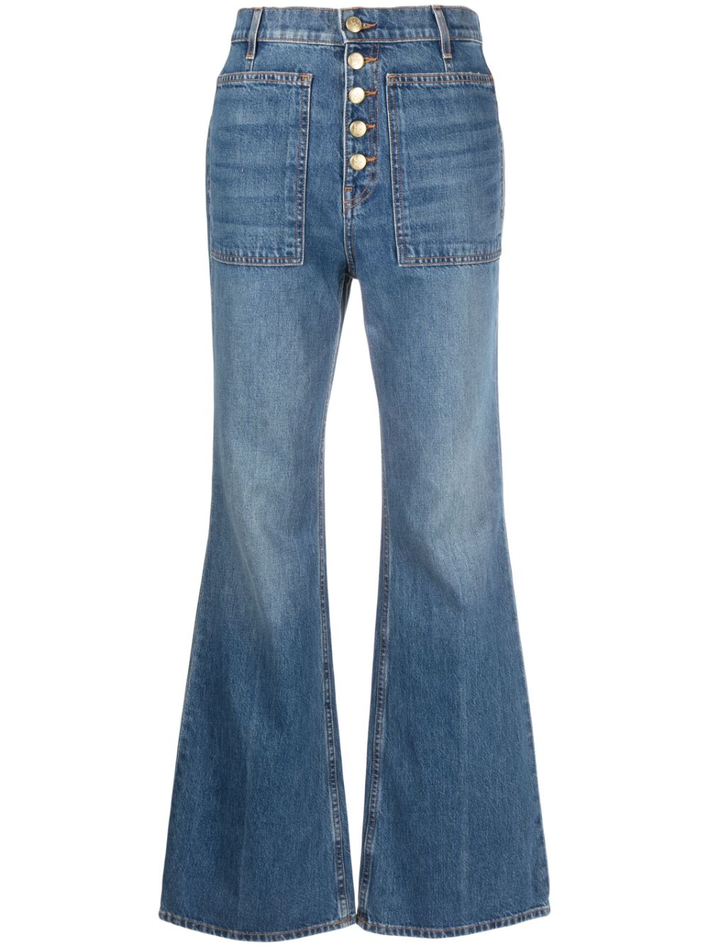 Ulla Johnson The Lou high-rise flared jeans - Blue von Ulla Johnson