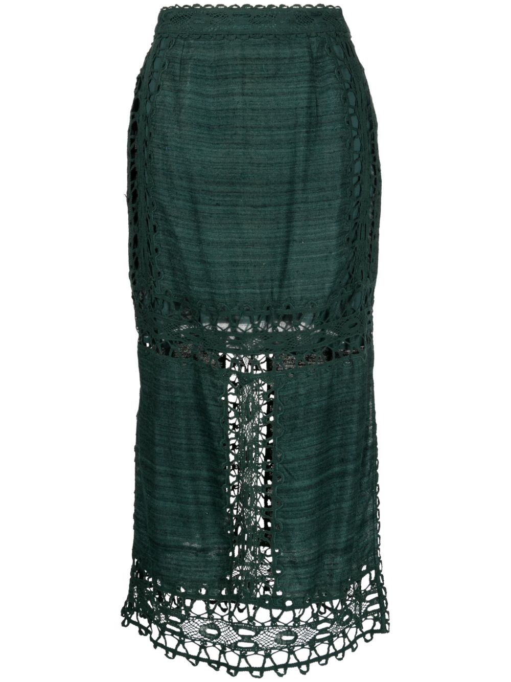 Ulla Johnson high-waisted lace skirt - Green von Ulla Johnson