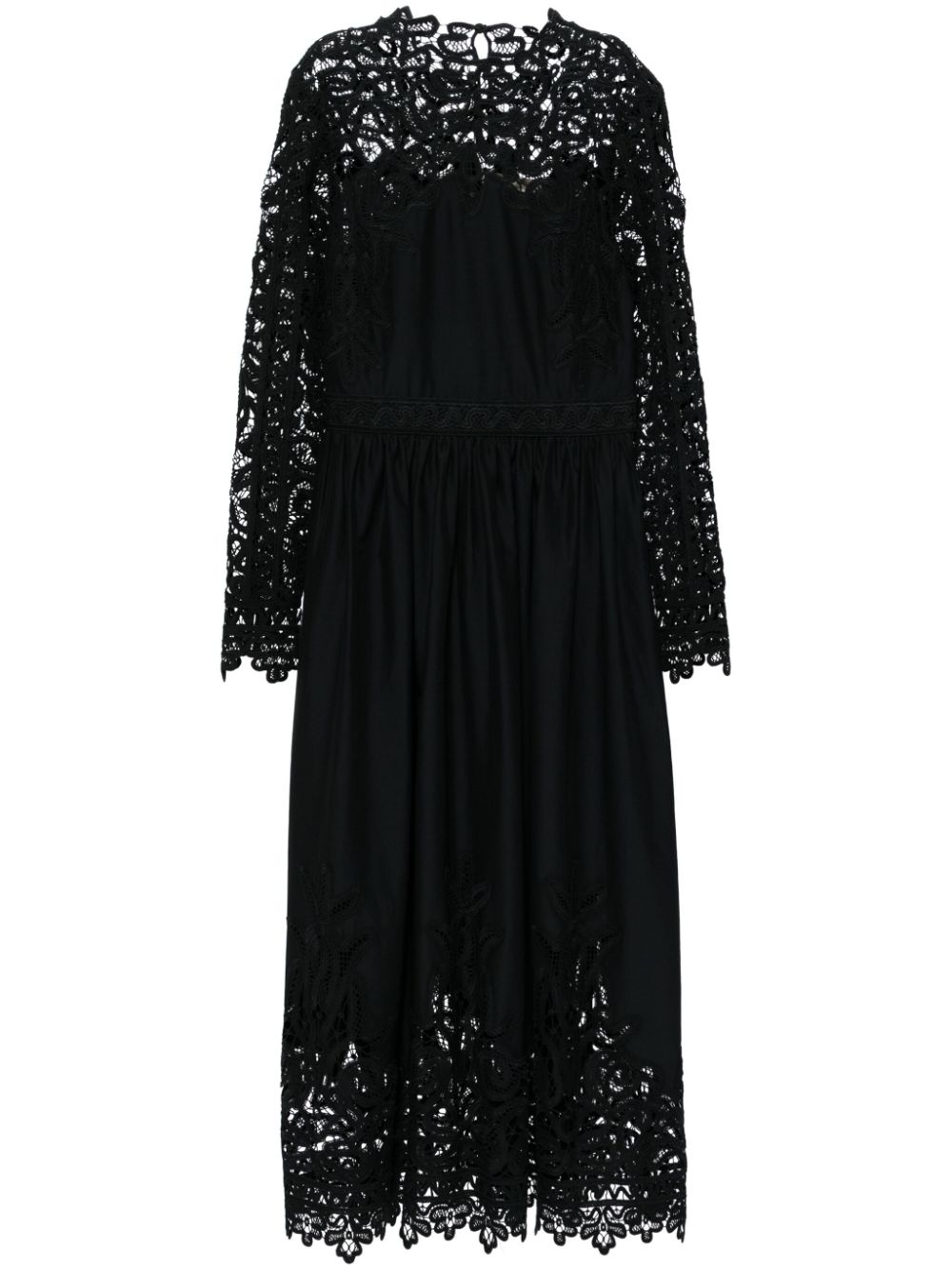 Ulla Johnson lace-trim maxi dress - Black von Ulla Johnson