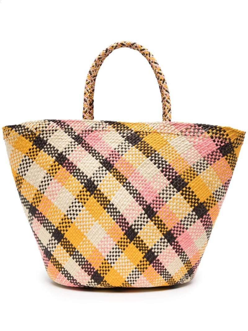 Ulla Johnson large Mariana basket tote bag - Yellow von Ulla Johnson