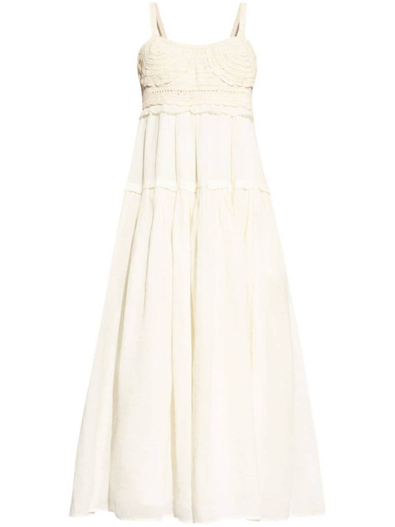 Ulla Johnson panelled midi dress - Neutrals von Ulla Johnson