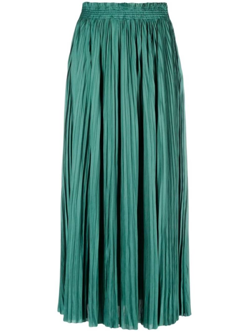 Ulla Johnson pleated satin midi skirt - Green von Ulla Johnson