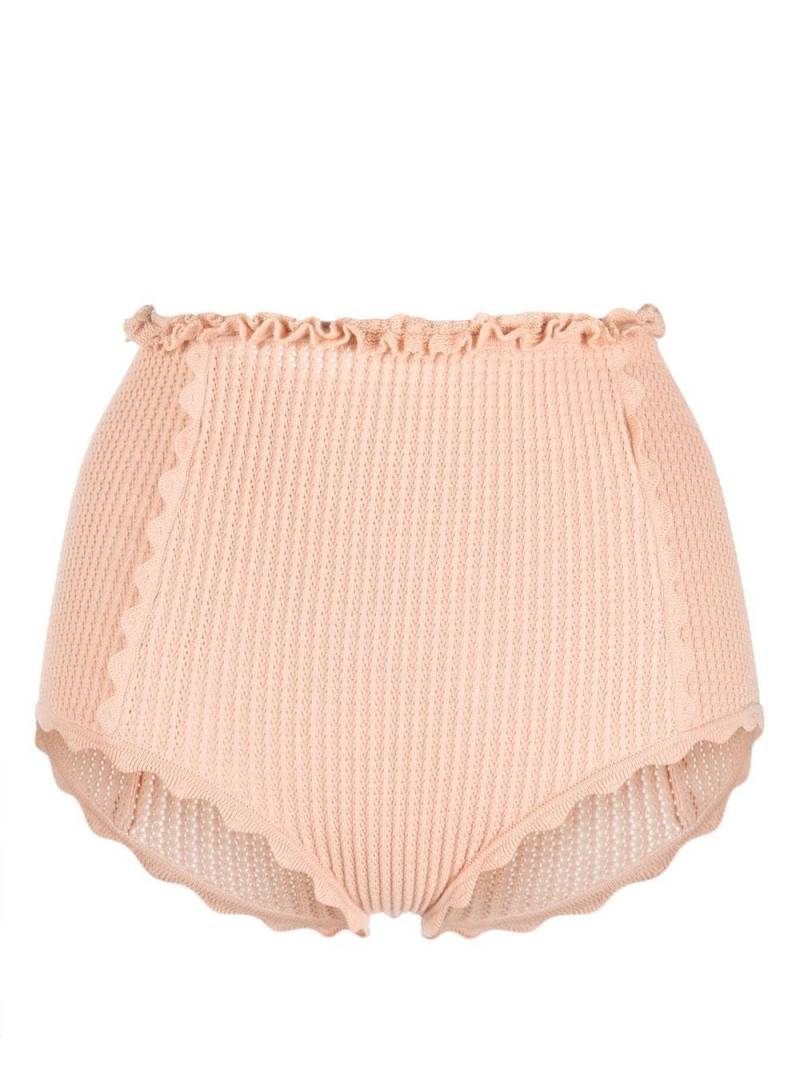 Ulla Johnson ribbed high-waisted briefs - Neutrals von Ulla Johnson