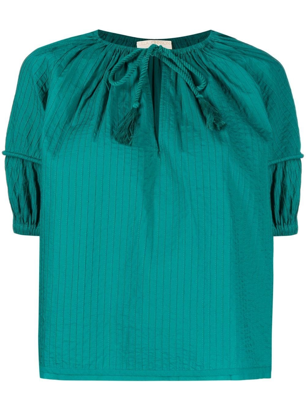 Ulla Johnson tie-neck top - Green von Ulla Johnson