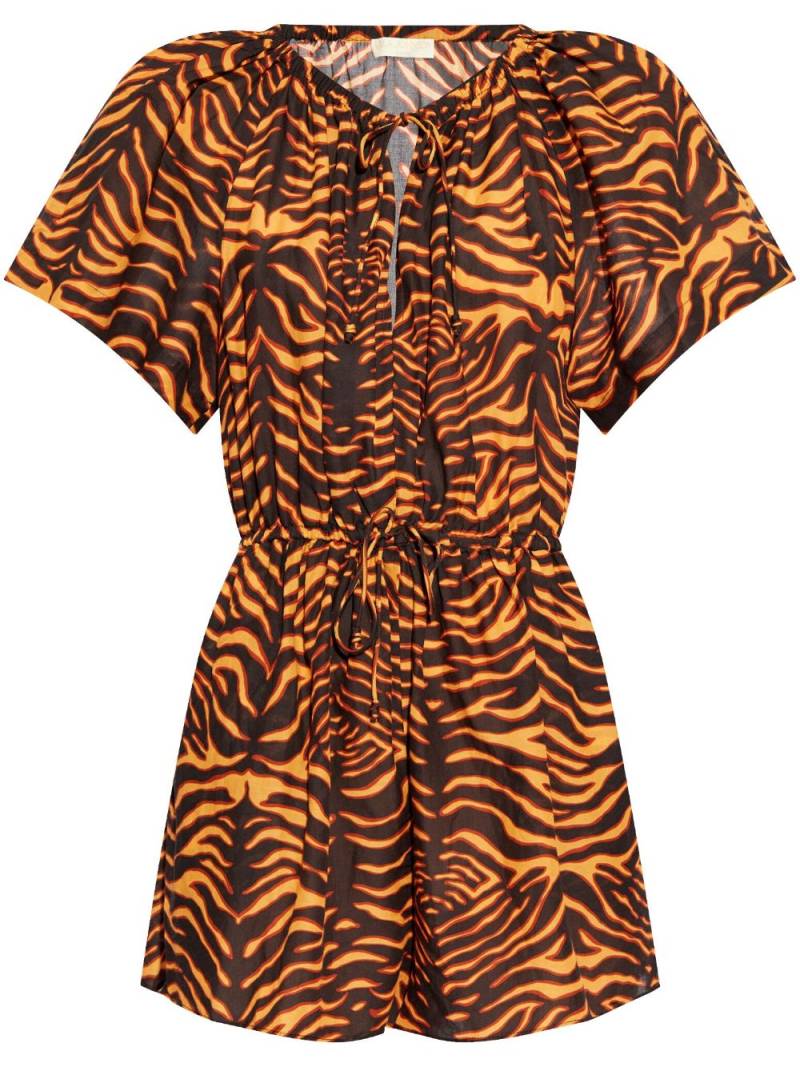 Ulla Johnson tiger-print jumpsuit - Brown von Ulla Johnson