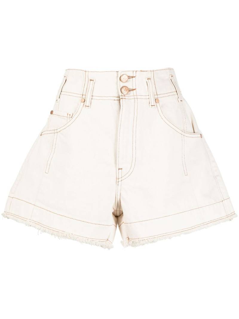 Ulla Johnson wide-leg high-waisted shorts - White von Ulla Johnson