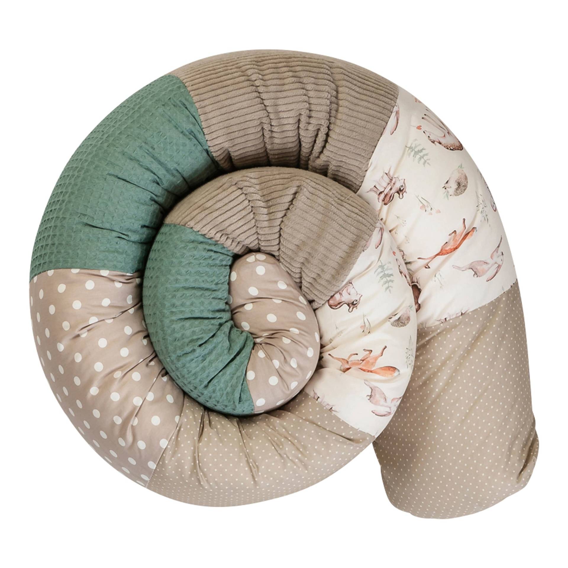 Nestchenschlange 200 cm Waffelpiqué/Cord Nestchenschlange 200 cm Waffelpiqué/Cord von Ullenboom