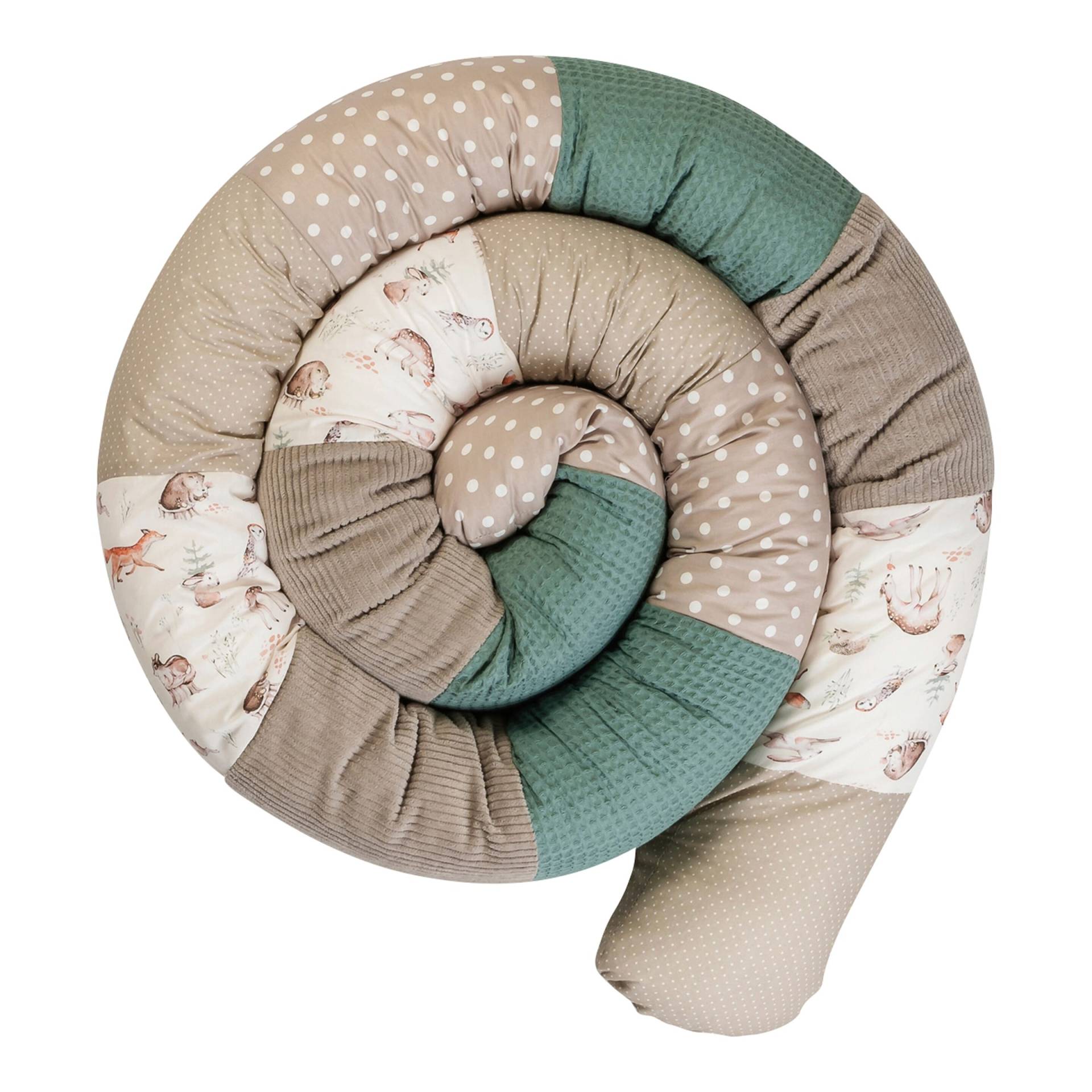 Nestchenschlange 300 cm Waffelpiqué/Cord Nestchenschlange 300 cm Waffelpiqué/Cord von Ullenboom