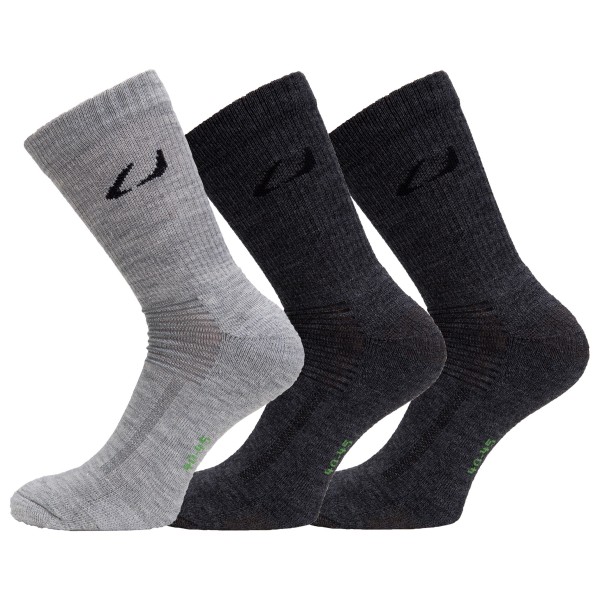 Ulvang - Allround 3-Pack - Merinosocken Gr 35-39 schwarz/grau von Ulvang