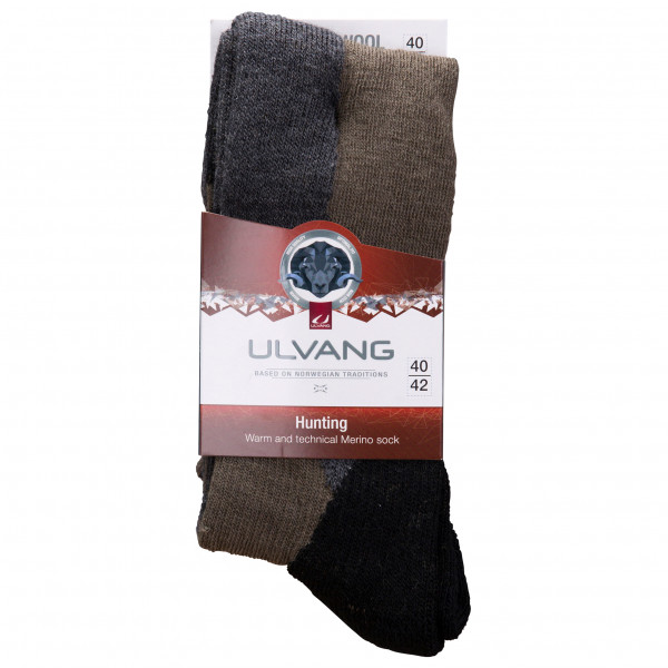 Ulvang - Hunting - Merinosocken Gr 37-39;40-42;43-45;46-48 schwarz von Ulvang