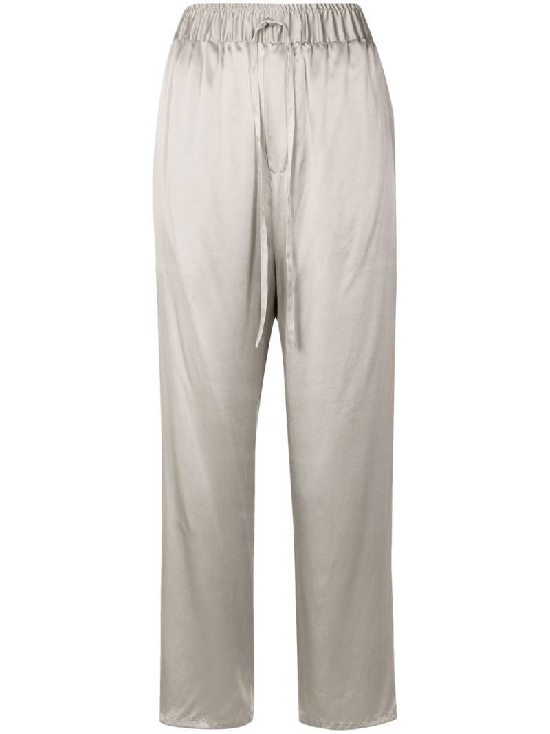 Uma | Raquel Davidowicz Calca Pimenta satin cropped trousers - Grey von Uma | Raquel Davidowicz