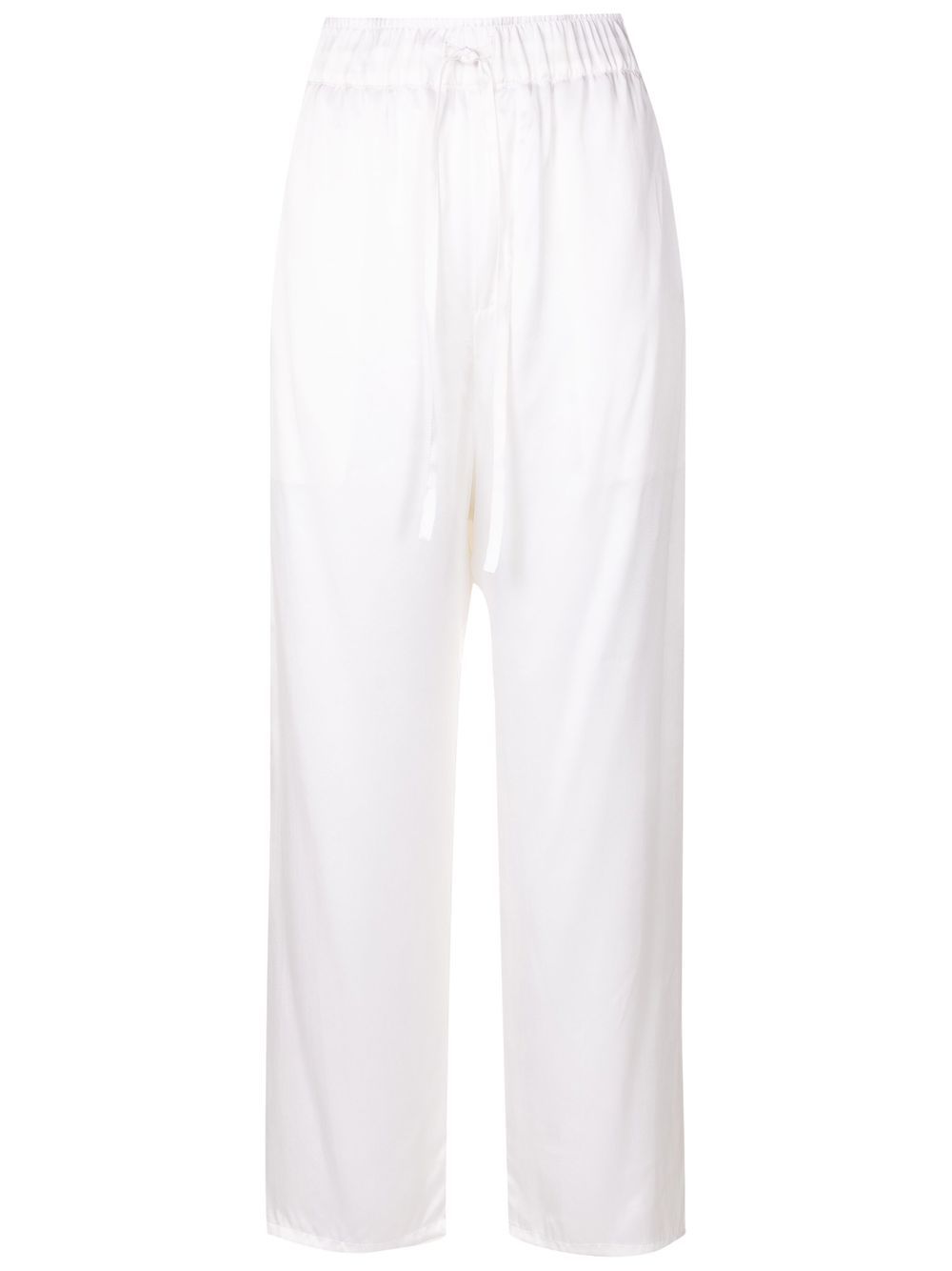 Uma | Raquel Davidowicz Calca Pimenta satin cropped trousers - White von Uma | Raquel Davidowicz