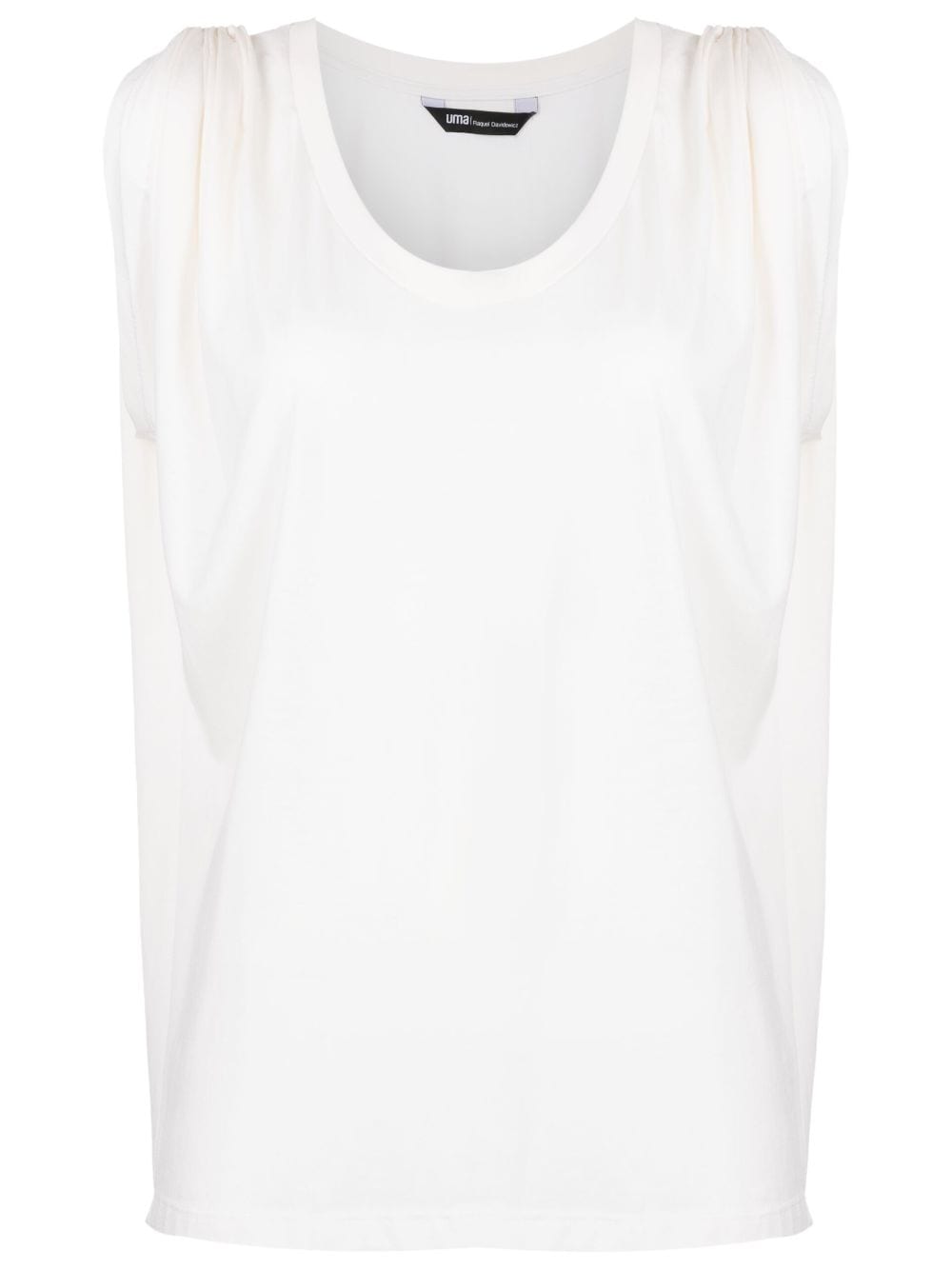 Uma | Raquel Davidowicz U-neck sleeveless top - White von Uma | Raquel Davidowicz