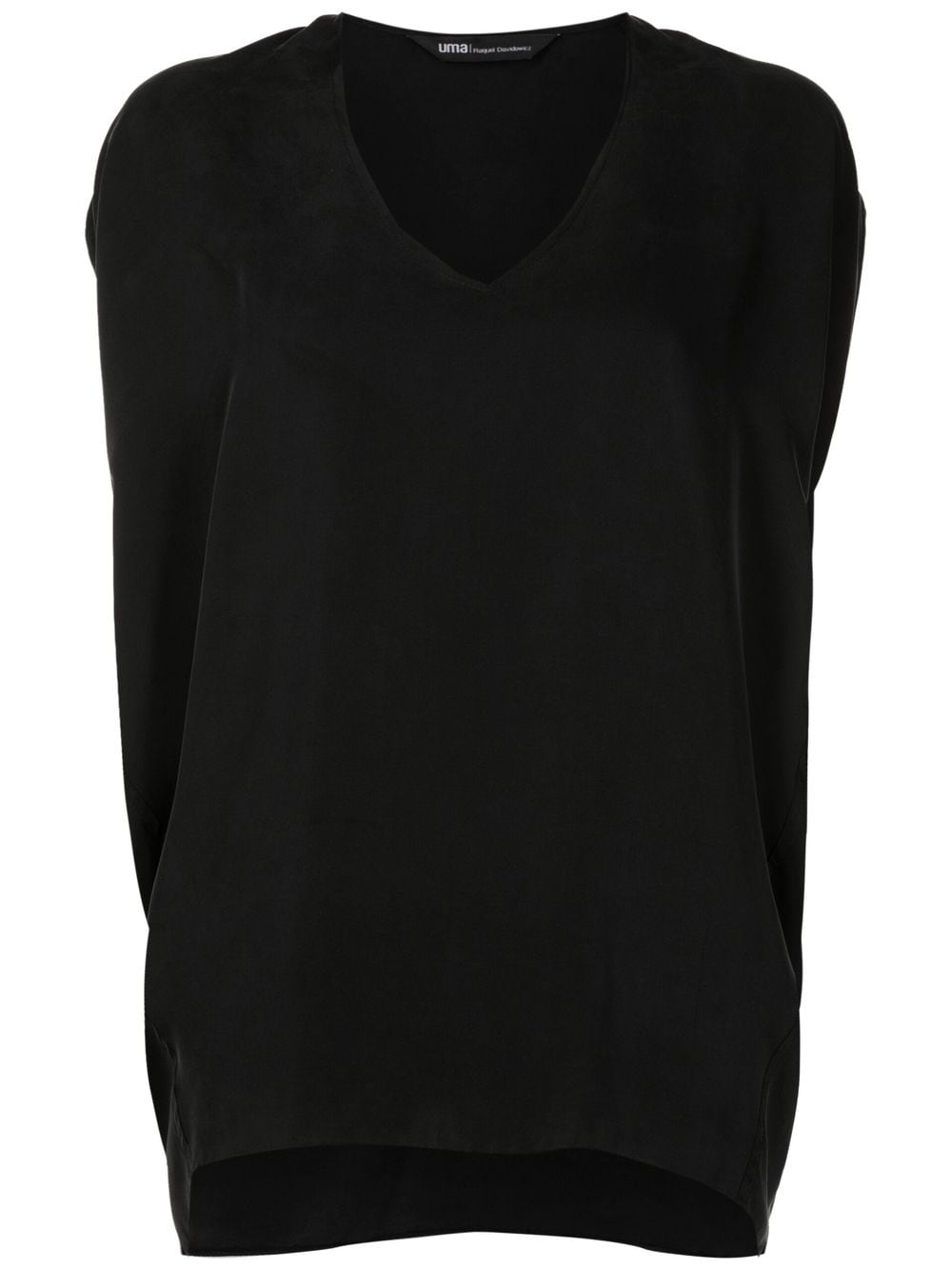 Uma | Raquel Davidowicz V-neck sleeveless top - Black von Uma | Raquel Davidowicz