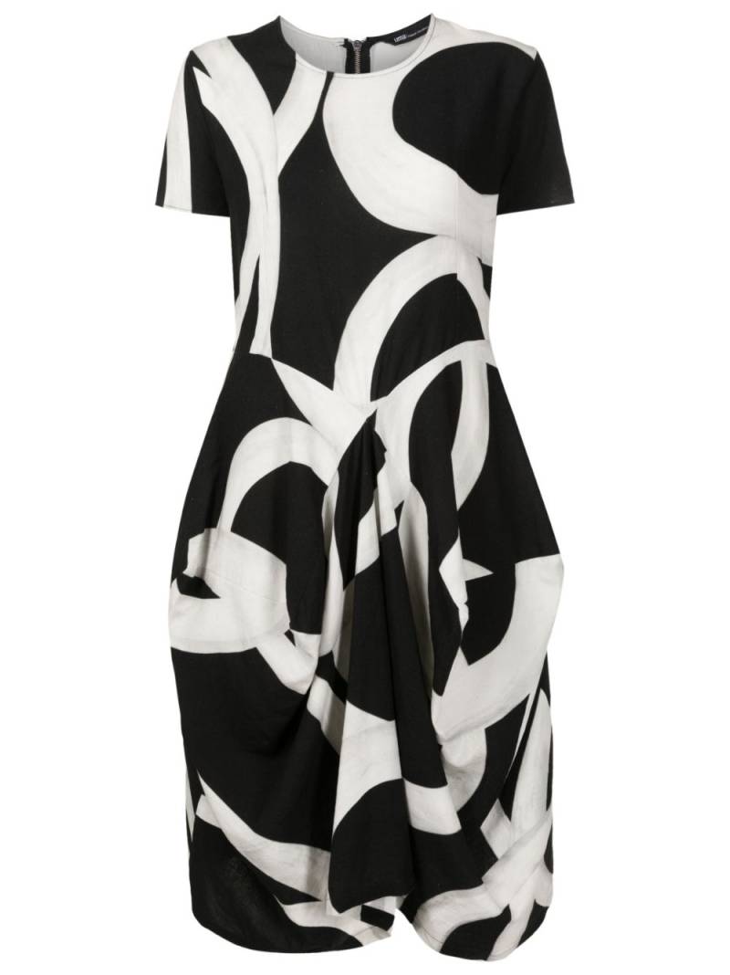 Uma | Raquel Davidowicz abstract-pattern draped dress - Black von Uma | Raquel Davidowicz