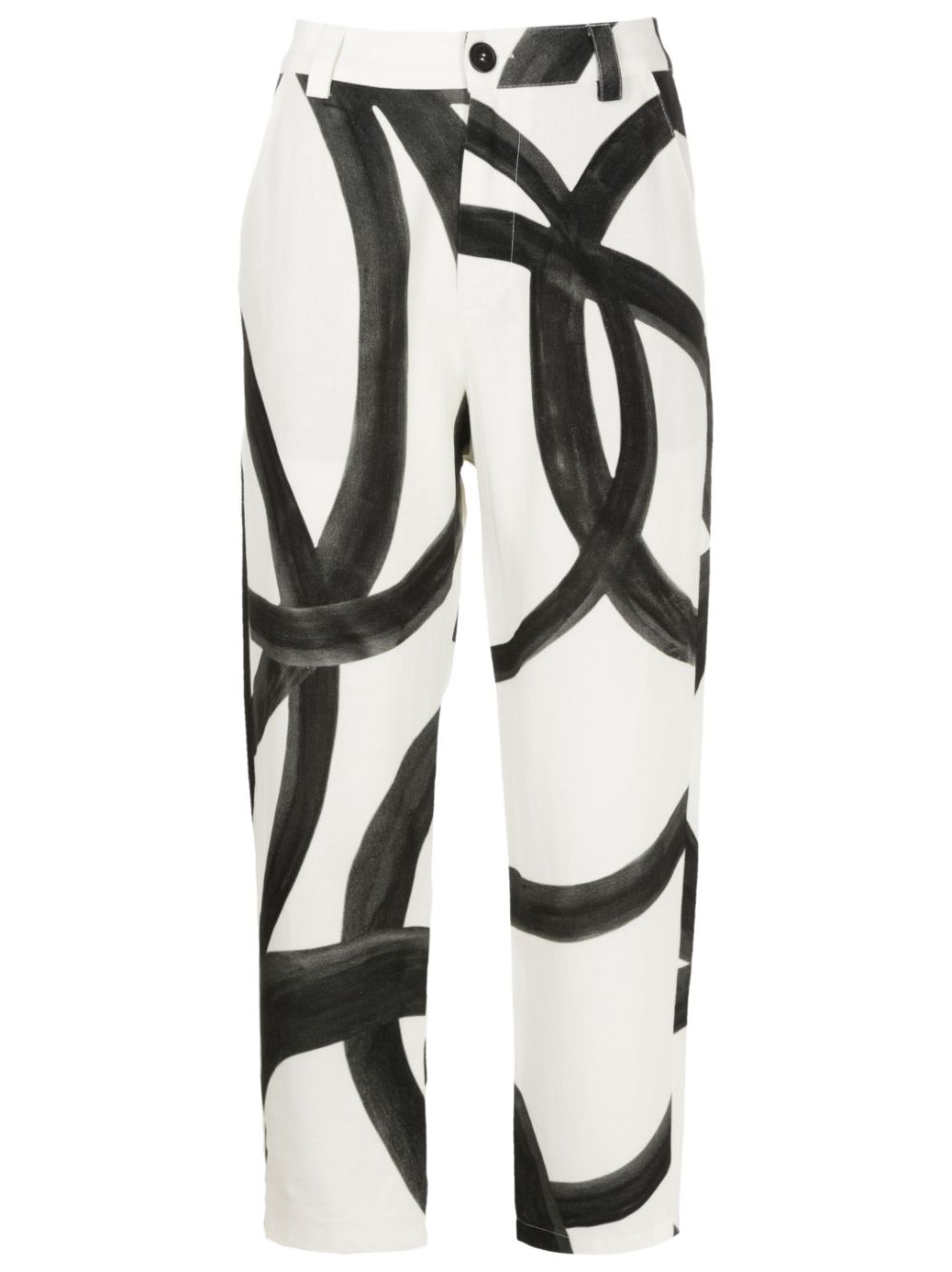 Uma | Raquel Davidowicz abstract-pattern tailored trousers - Black von Uma | Raquel Davidowicz