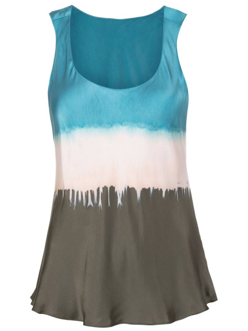 Uma | Raquel Davidowicz abstract-print silk top - Blue von Uma | Raquel Davidowicz