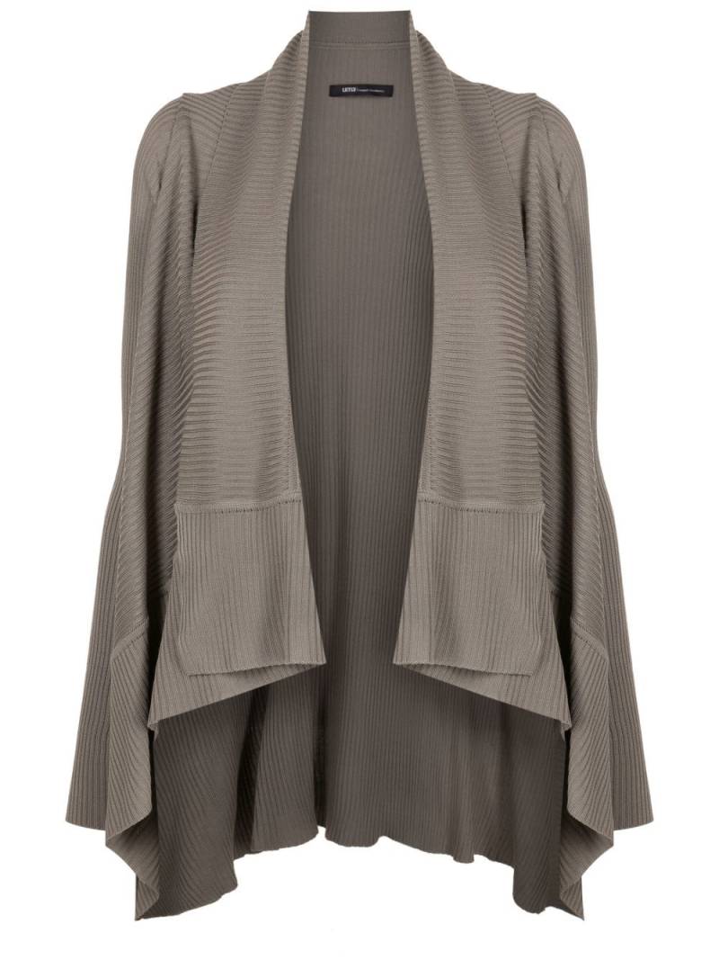 Uma | Raquel Davidowicz asymmetric open-front cardigan - Grey von Uma | Raquel Davidowicz