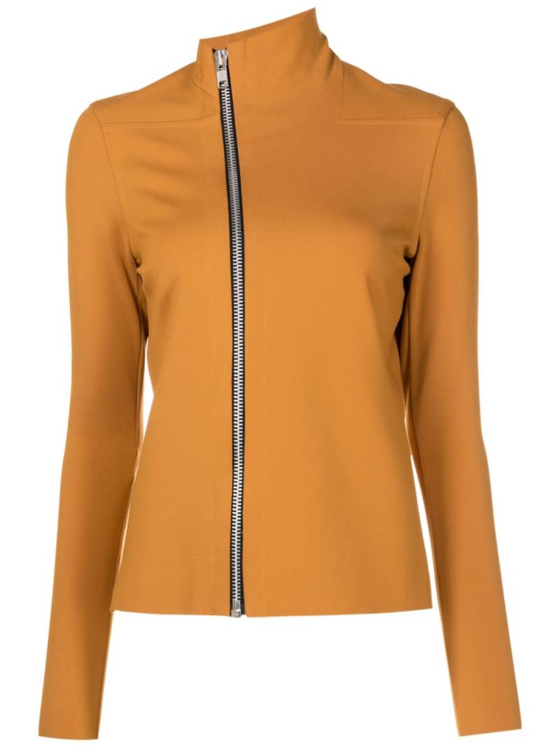 Uma | Raquel Davidowicz asymmetric zip-up fitted jacket - Brown von Uma | Raquel Davidowicz