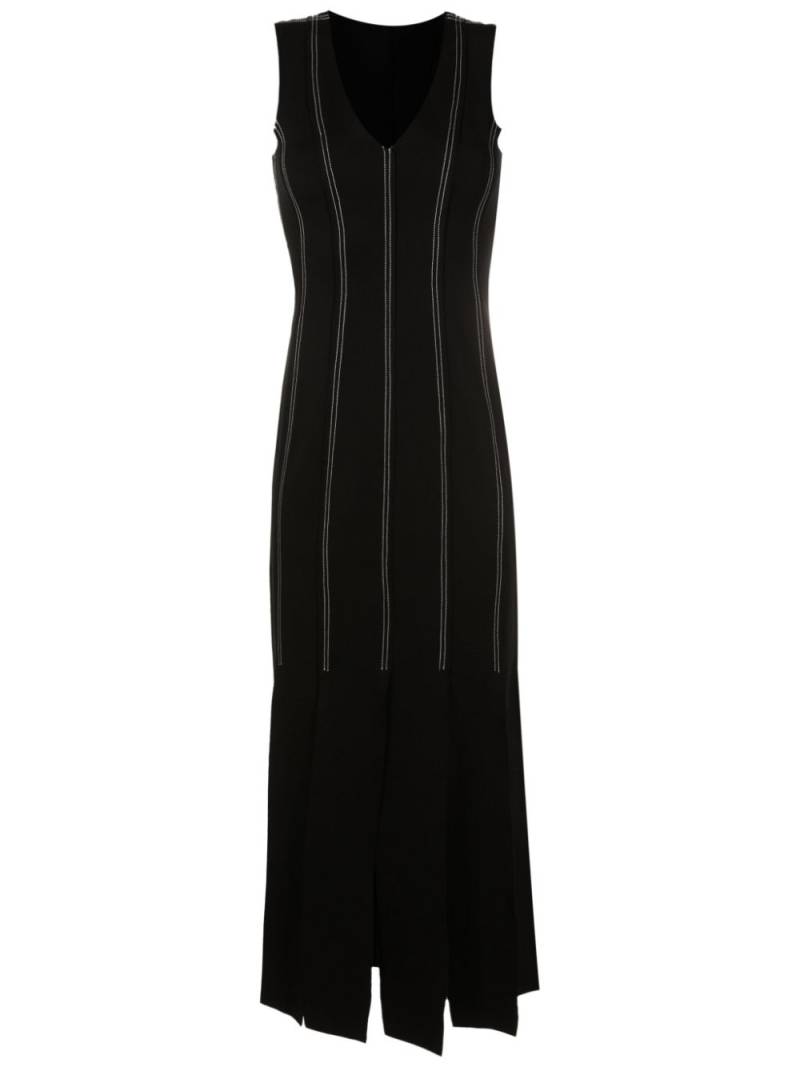 Uma | Raquel Davidowicz contrasting-stitch detail midi dress - Black von Uma | Raquel Davidowicz