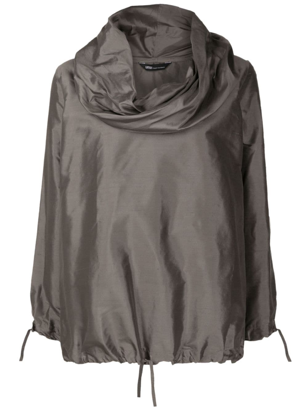 Uma | Raquel Davidowicz cowl-neck silk blouse - Grey von Uma | Raquel Davidowicz