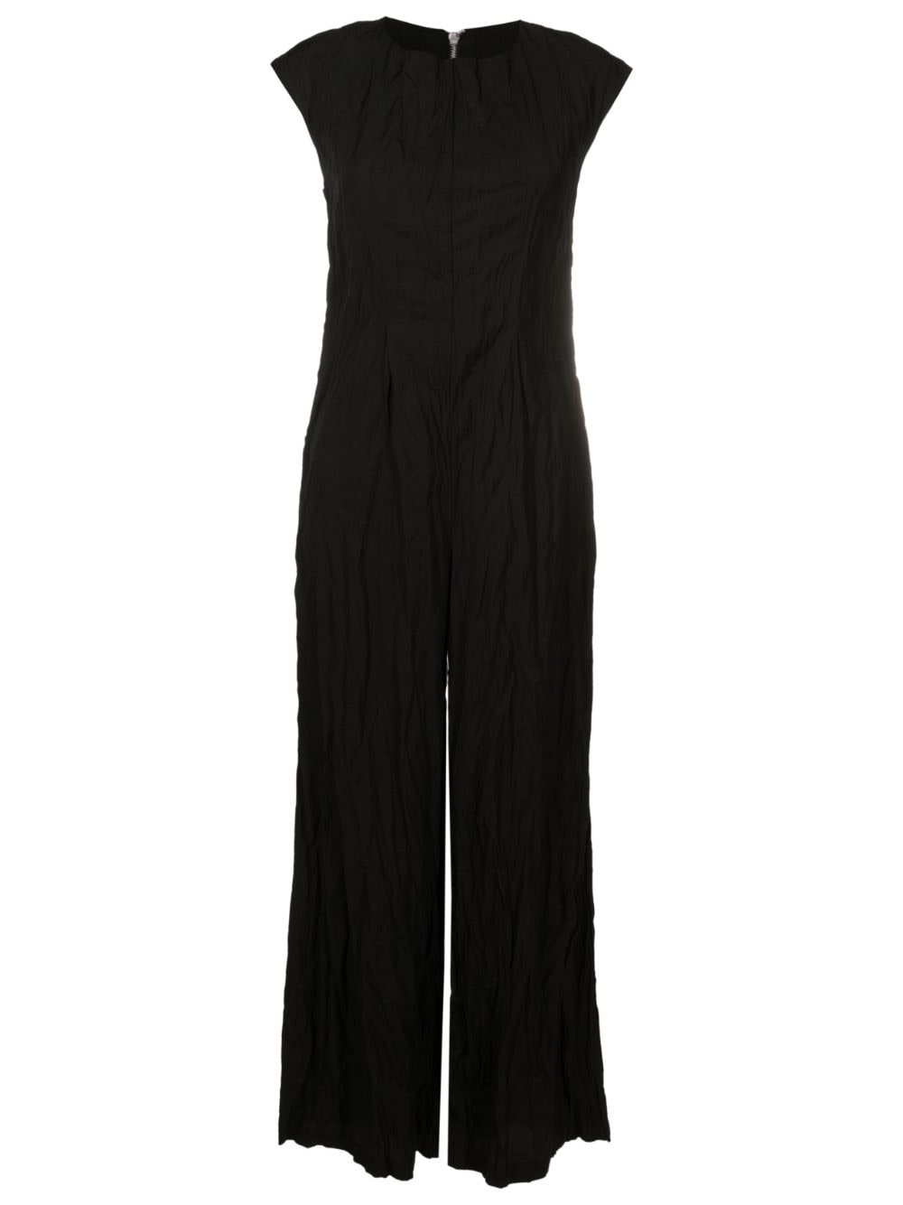 Uma | Raquel Davidowicz crinkled-finish wide-leg jumpsuit - Black von Uma | Raquel Davidowicz