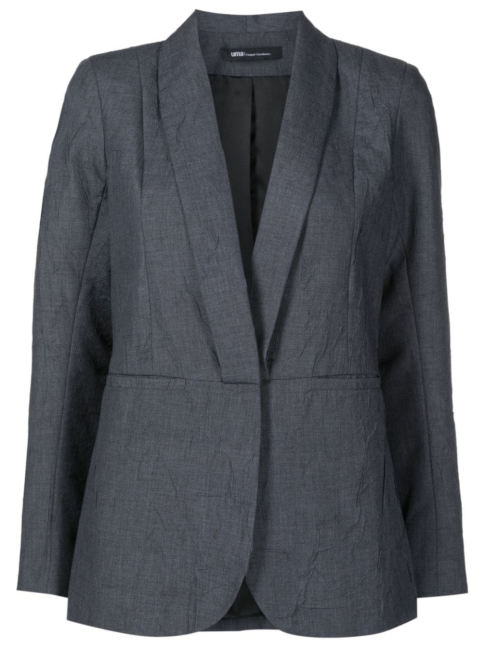 Uma | Raquel Davidowicz crinkled shawl-lapels blazer - Black von Uma | Raquel Davidowicz