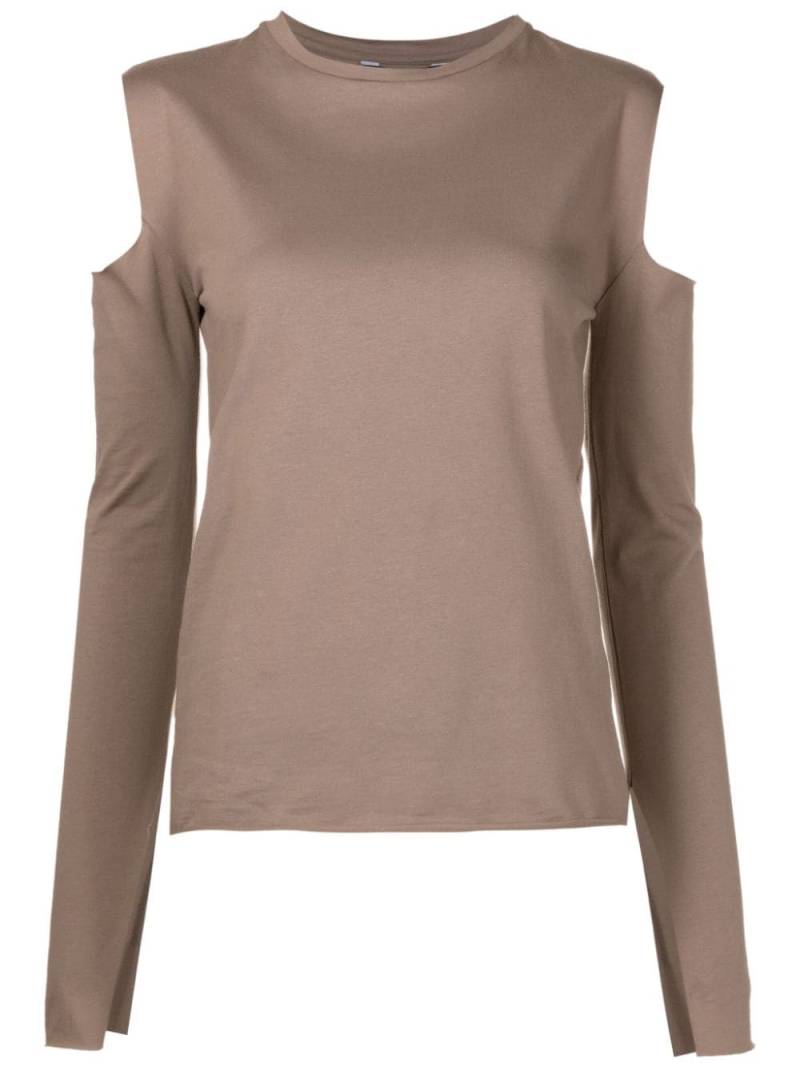 Uma | Raquel Davidowicz cut-out long-sleeve T-shirt - Neutrals von Uma | Raquel Davidowicz