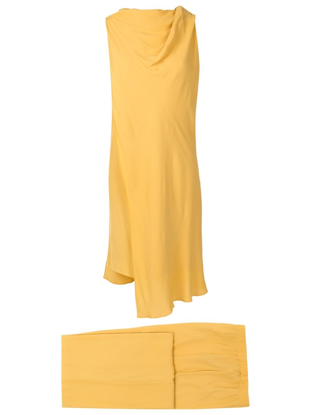 Uma | Raquel Davidowicz draped-detail co-ord set - Yellow von Uma | Raquel Davidowicz