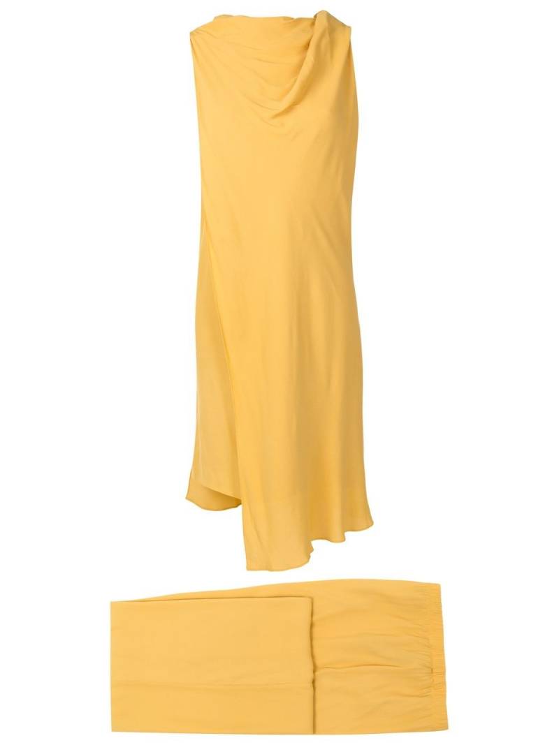 Uma | Raquel Davidowicz draped-detail co-ord set - Yellow von Uma | Raquel Davidowicz