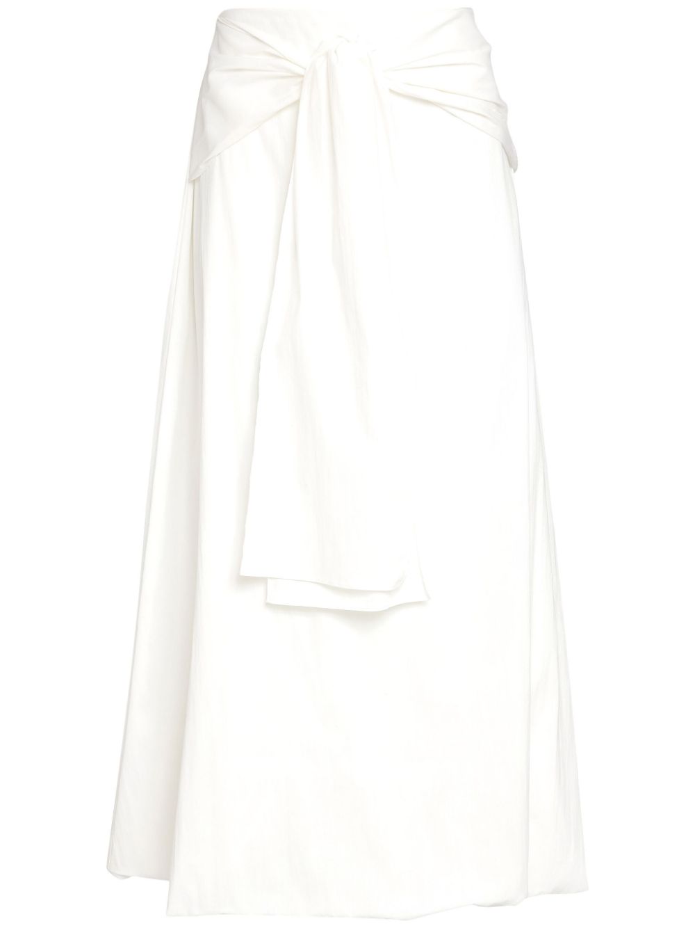 Uma | Raquel Davidowicz draped-detail midi skirt - White von Uma | Raquel Davidowicz