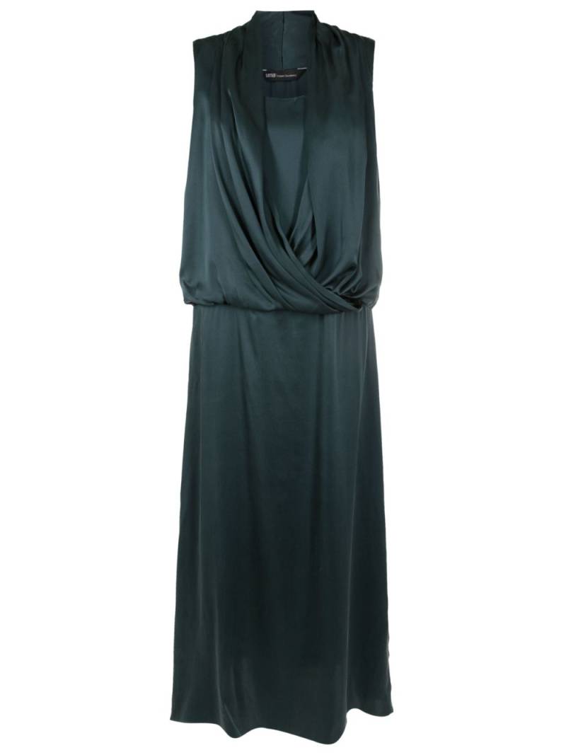 Uma | Raquel Davidowicz draped-detail silk dress - Green von Uma | Raquel Davidowicz