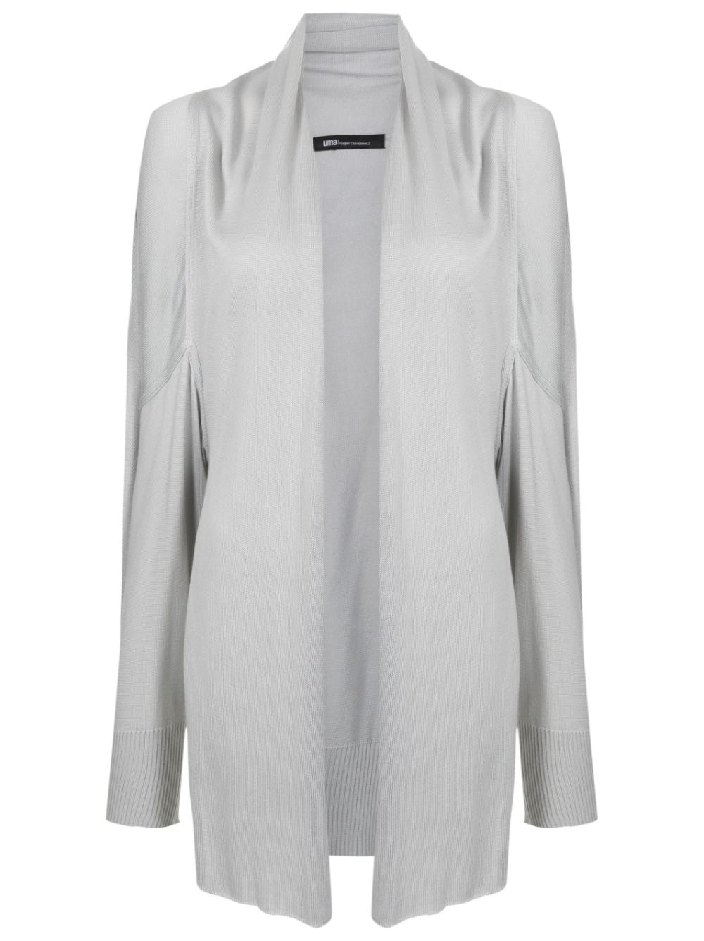 Uma | Raquel Davidowicz draped open-front cardigan - Grey von Uma | Raquel Davidowicz