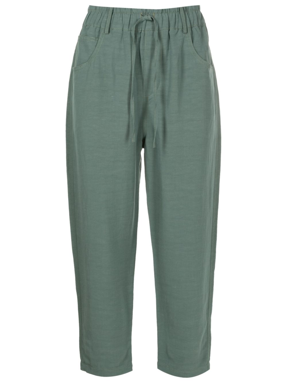 Uma | Raquel Davidowicz drawstring-waistband cropped trousers - Green von Uma | Raquel Davidowicz