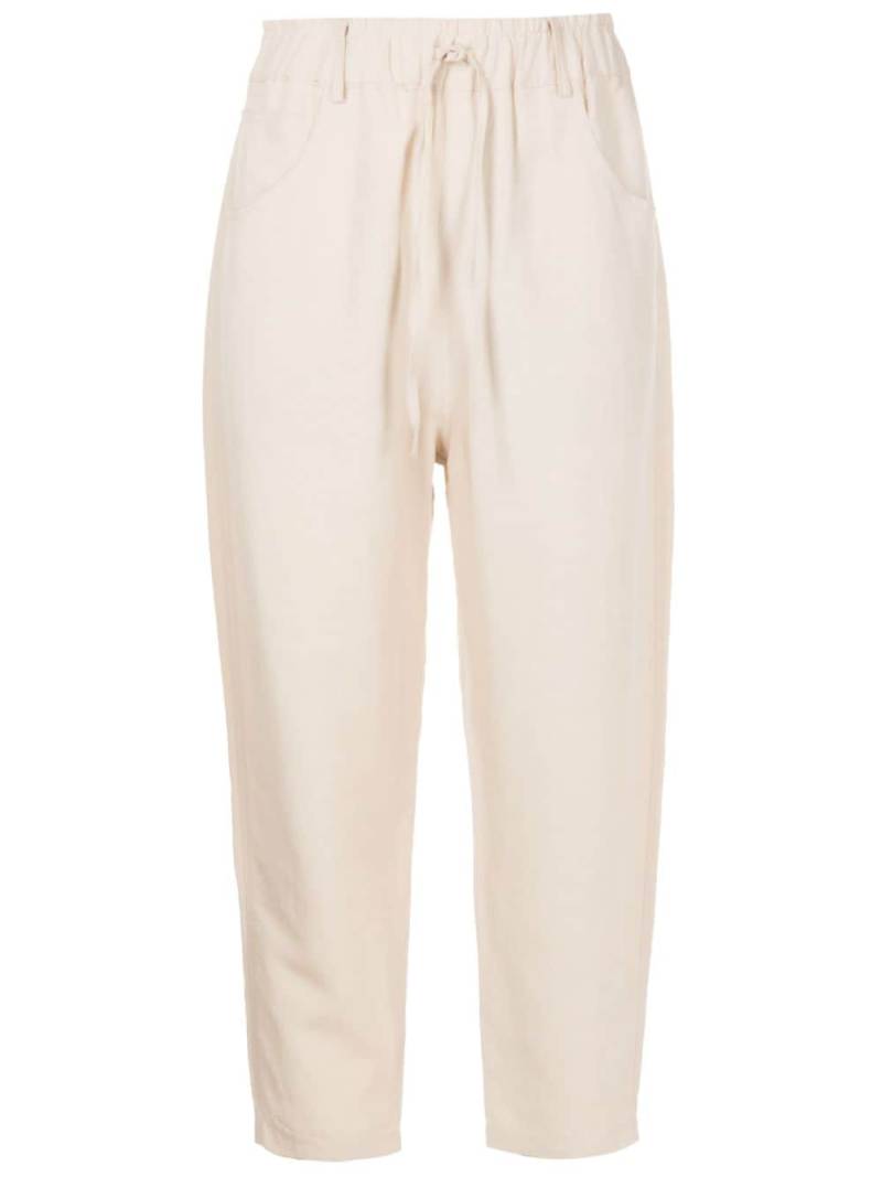 Uma | Raquel Davidowicz drawstring-waistband cropped trousers - Neutrals von Uma | Raquel Davidowicz