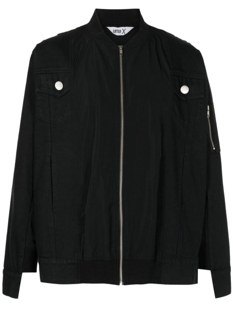 Uma | Raquel Davidowicz flap-pockets cotton bomber jacket - Black von Uma | Raquel Davidowicz