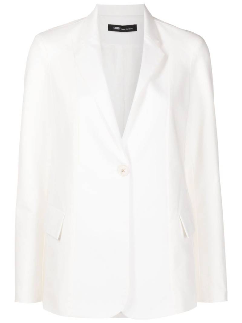 Uma | Raquel Davidowicz notched-lapels single-breasted blazer - White von Uma | Raquel Davidowicz