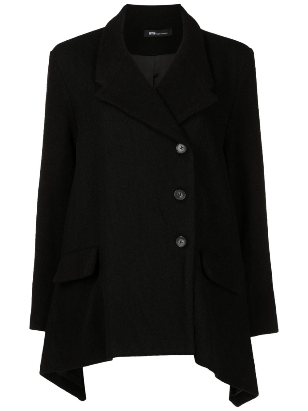 Uma | Raquel Davidowicz off-centre button-fastening jacket - Black von Uma | Raquel Davidowicz