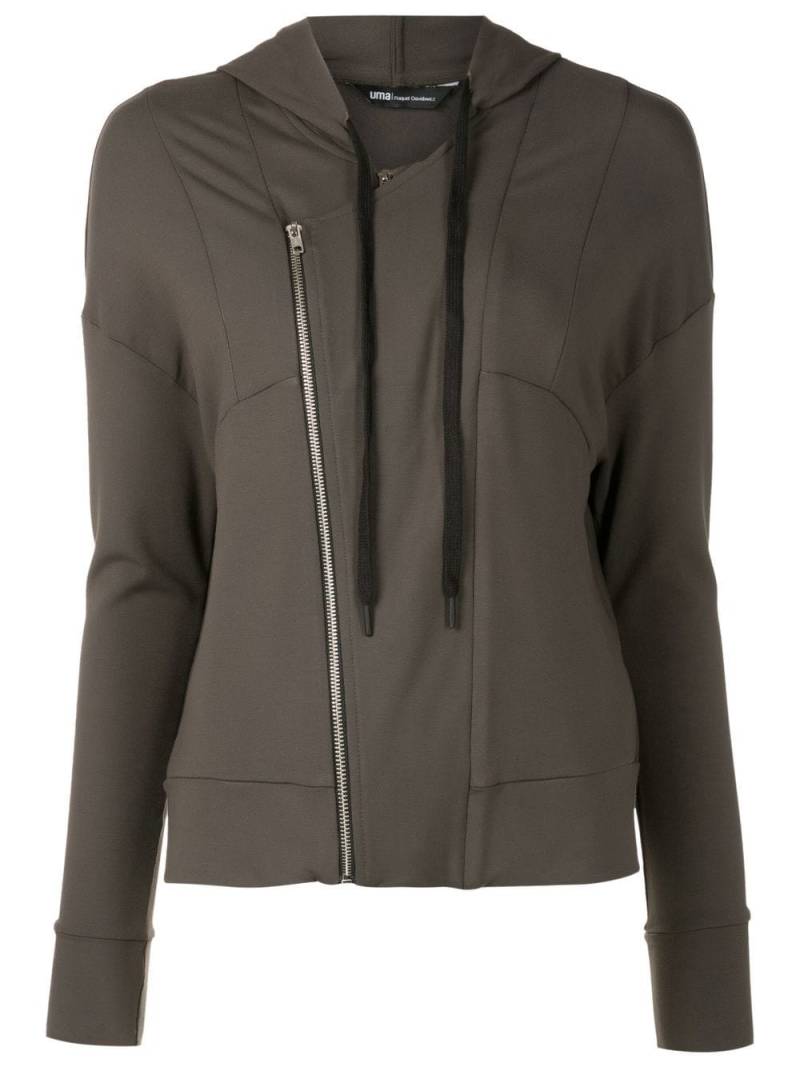 Uma | Raquel Davidowicz off-centre zip jacket - Green von Uma | Raquel Davidowicz