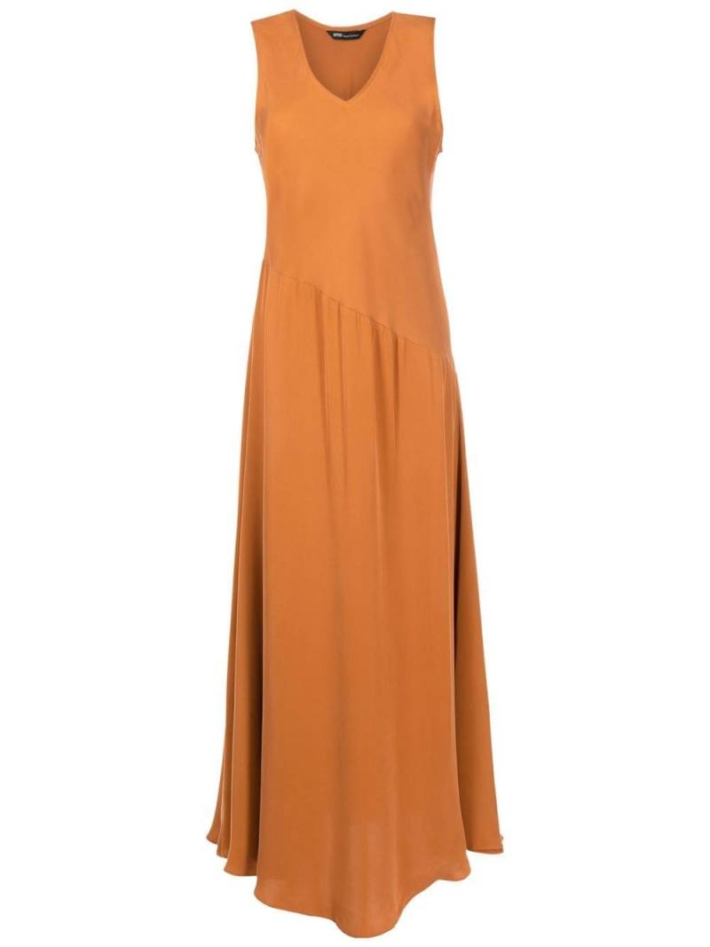 Uma | Raquel Davidowicz panelled V-neck dress - Brown von Uma | Raquel Davidowicz